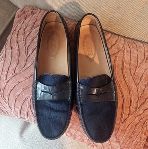 Men's Black Leather Loafers